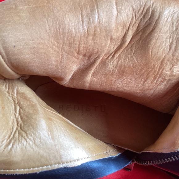 BED STU Black Leather Rivet High Boots - Picture 10 of 11